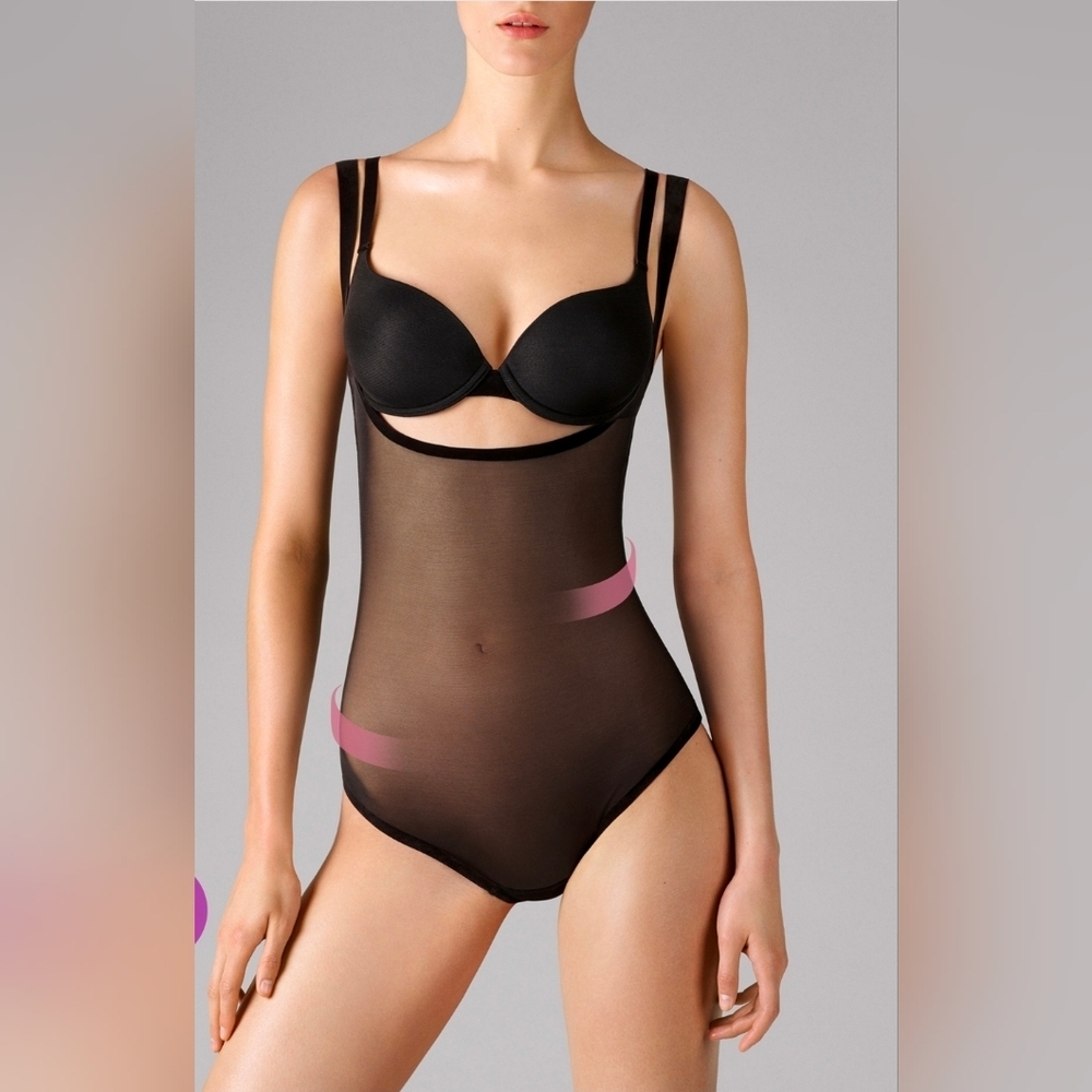 NWOT Wolford Tulle Forming Bodysuit Sz 8